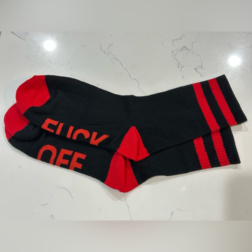 Novelty Socks “F off” 1 pair